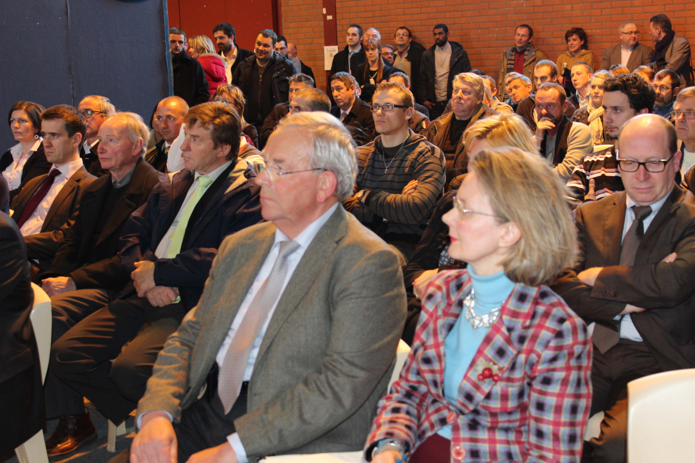 Au premier plan, Jacques Parissaux et Sabine de Beaulieu.