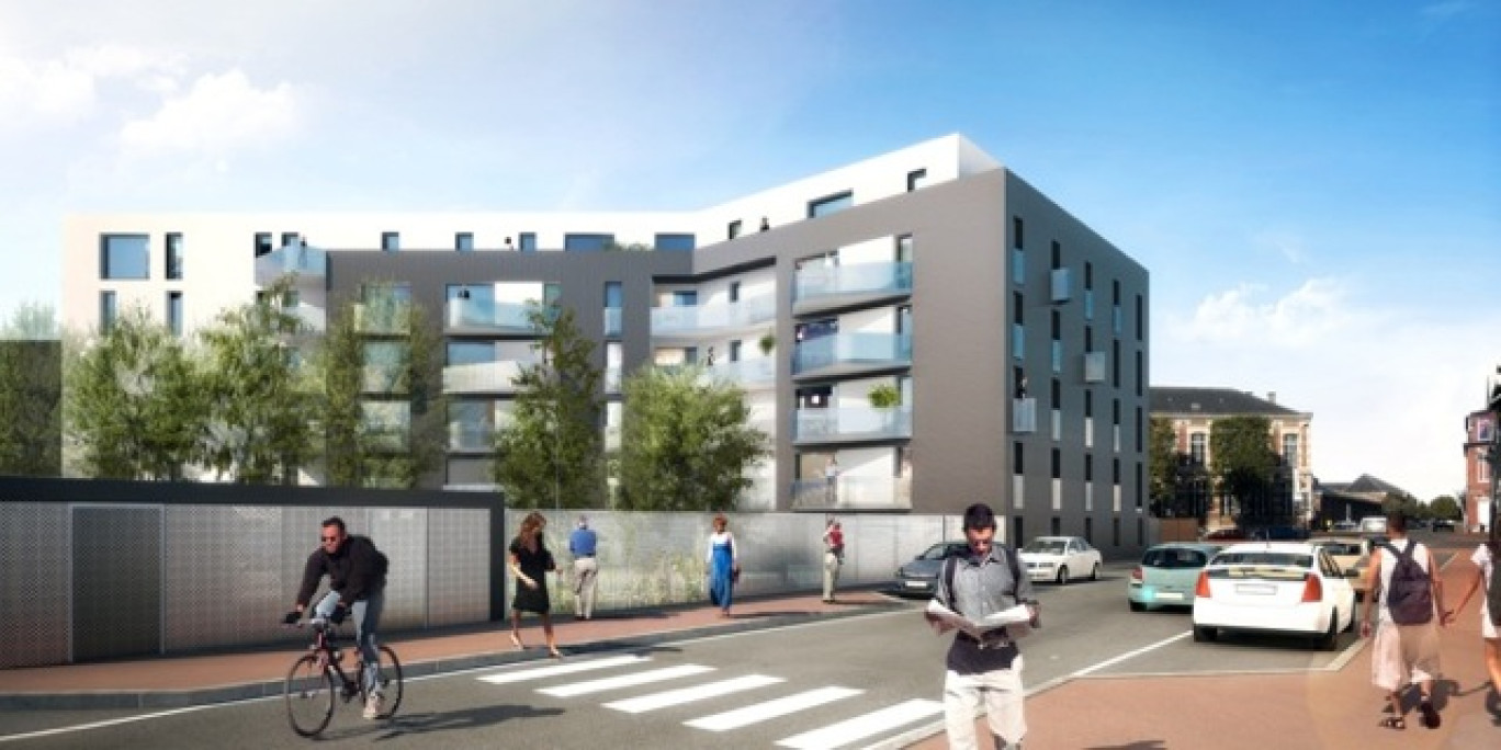 Dessinée par Escudié-Fermaux, la nouvelle résidence de Villogia va âtre construite par Norpac sur le boulevard Gambetta à Tourcoing.