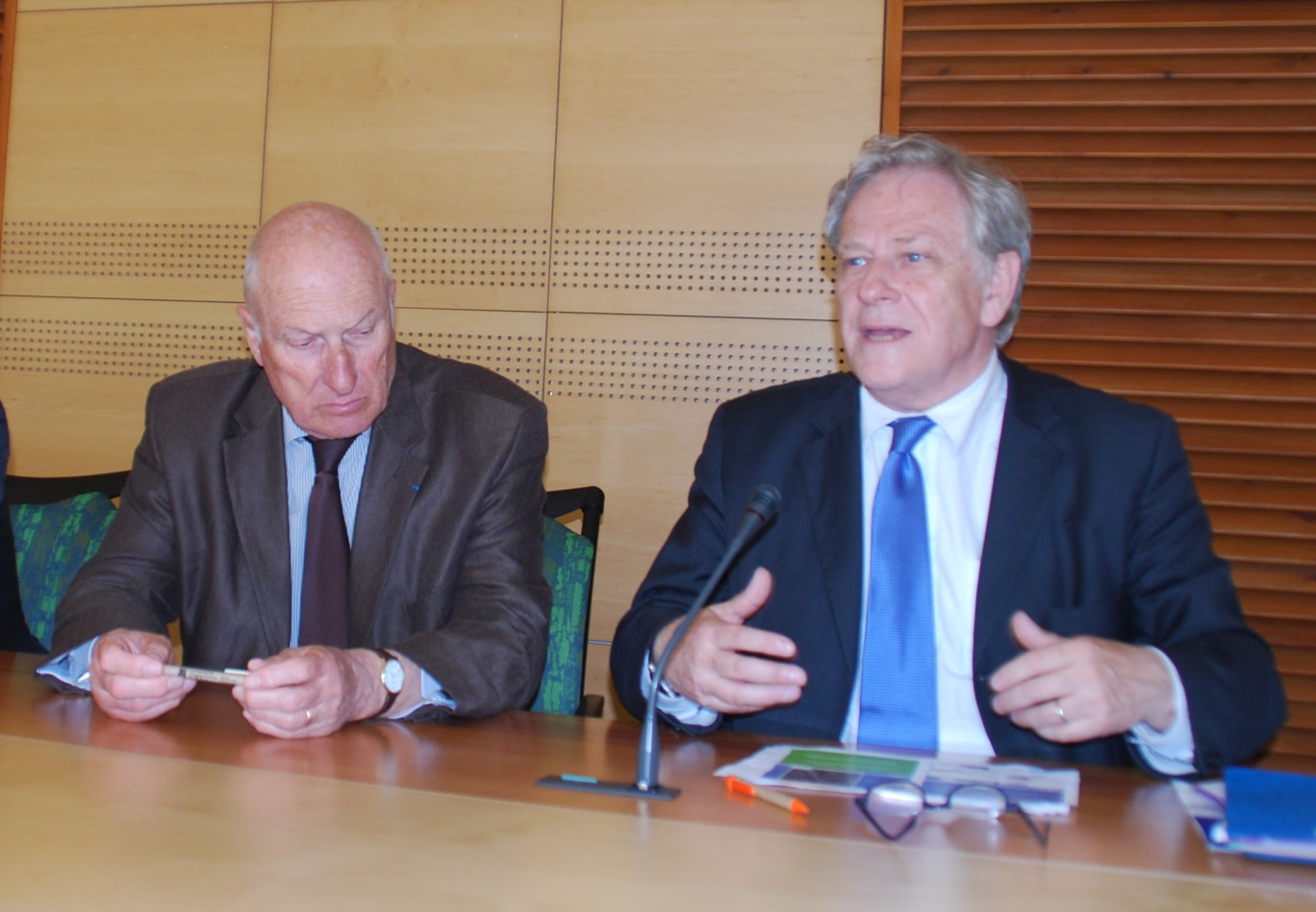 Jean-Loup Lesaffre (à gauche) et Pierre de Saintignon.