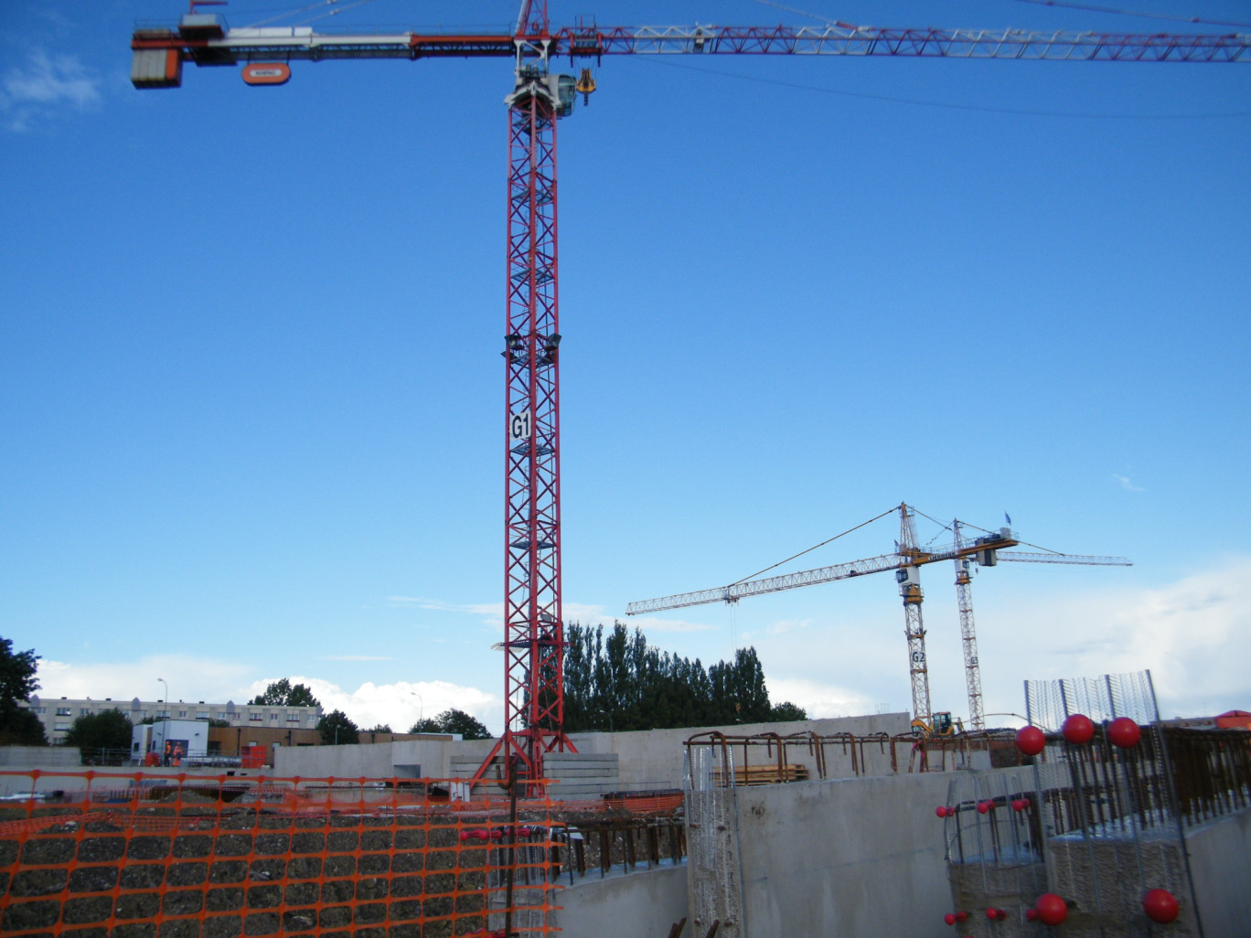 « Sur le chantier du futur centre aquatique-salle de spectacle le 16 septembre dernier ».