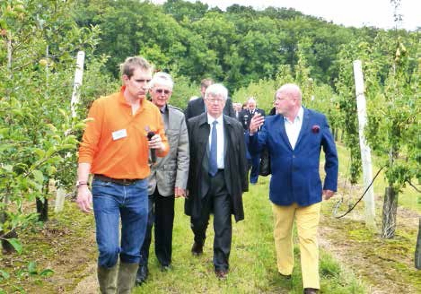 Le député maire Stéphane Demilly, les clients et les fournisseurs sont venus découvrir la nouvelle plate-forme logistique.