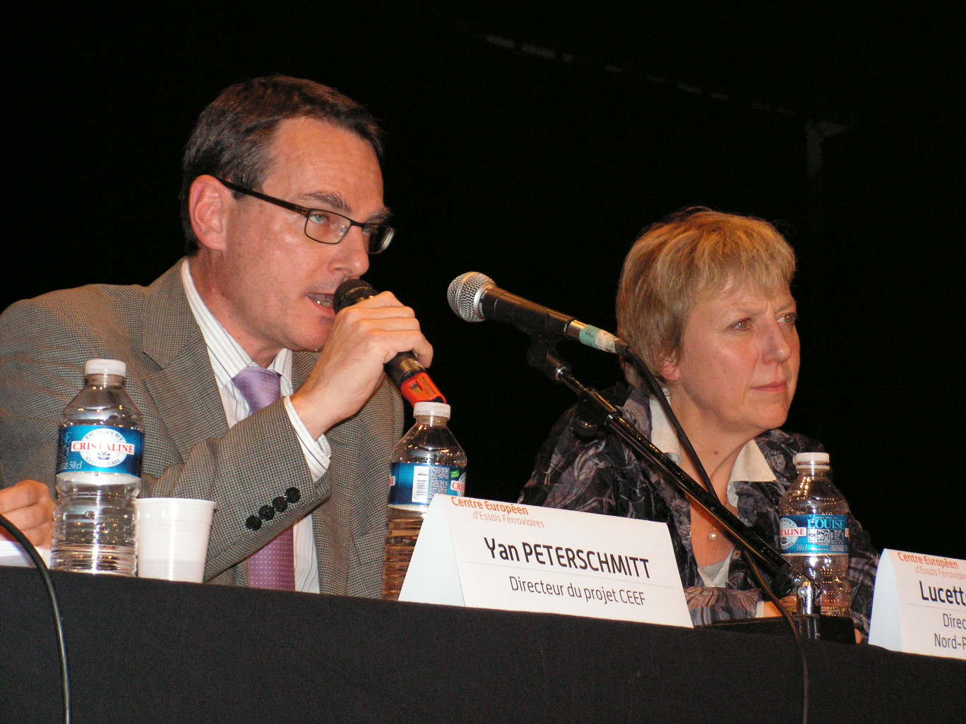 Ian Peterschmitt (directeur du projet) et Lucette Vanlaecke (directrice régionale de RFF) étaient une nouvelle fois à la tribune.