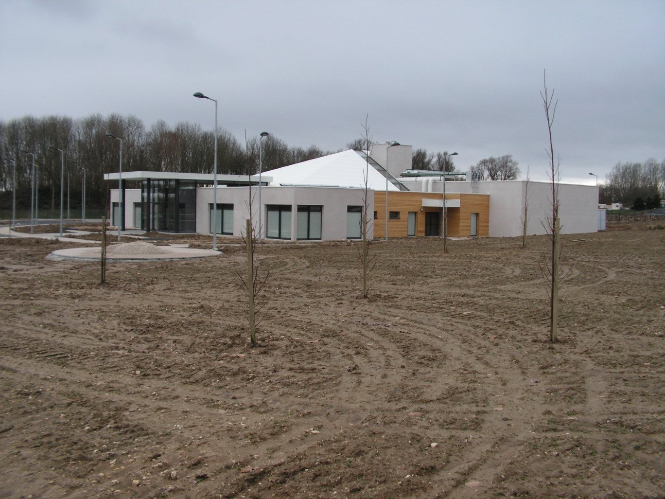 Le bâtiment tel qu’il apparaissait mi-février. Les travaux étaient finis. L’intercommunalité devait passer un appel d’offres pour attribuer sa gestion.