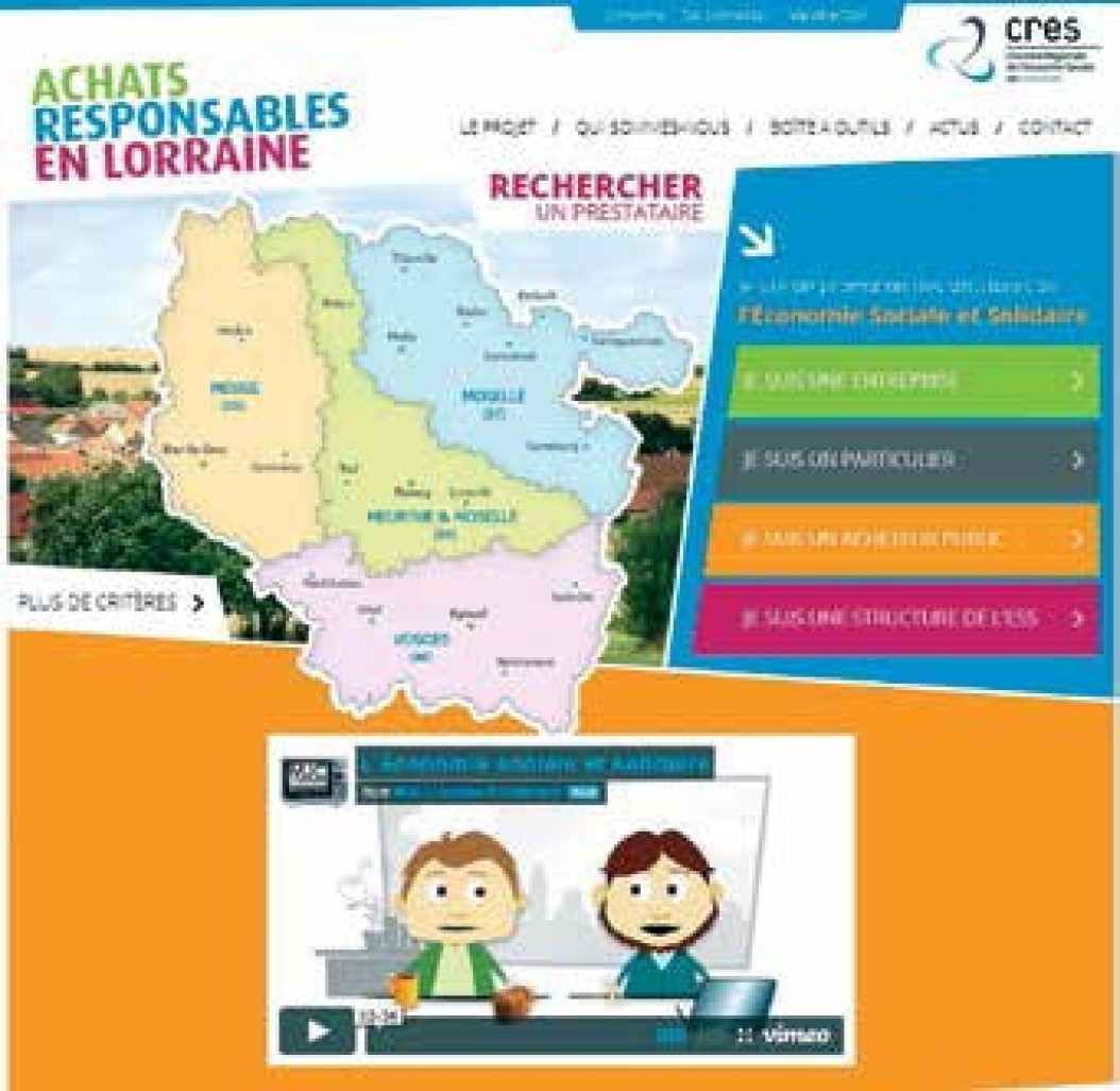 Le nouveau site «Achats responsables en Lorraine» et ses 120 fournisseurs appartenant à l’ESS s’adressent autant aux particuliers qu’aux entreprises.