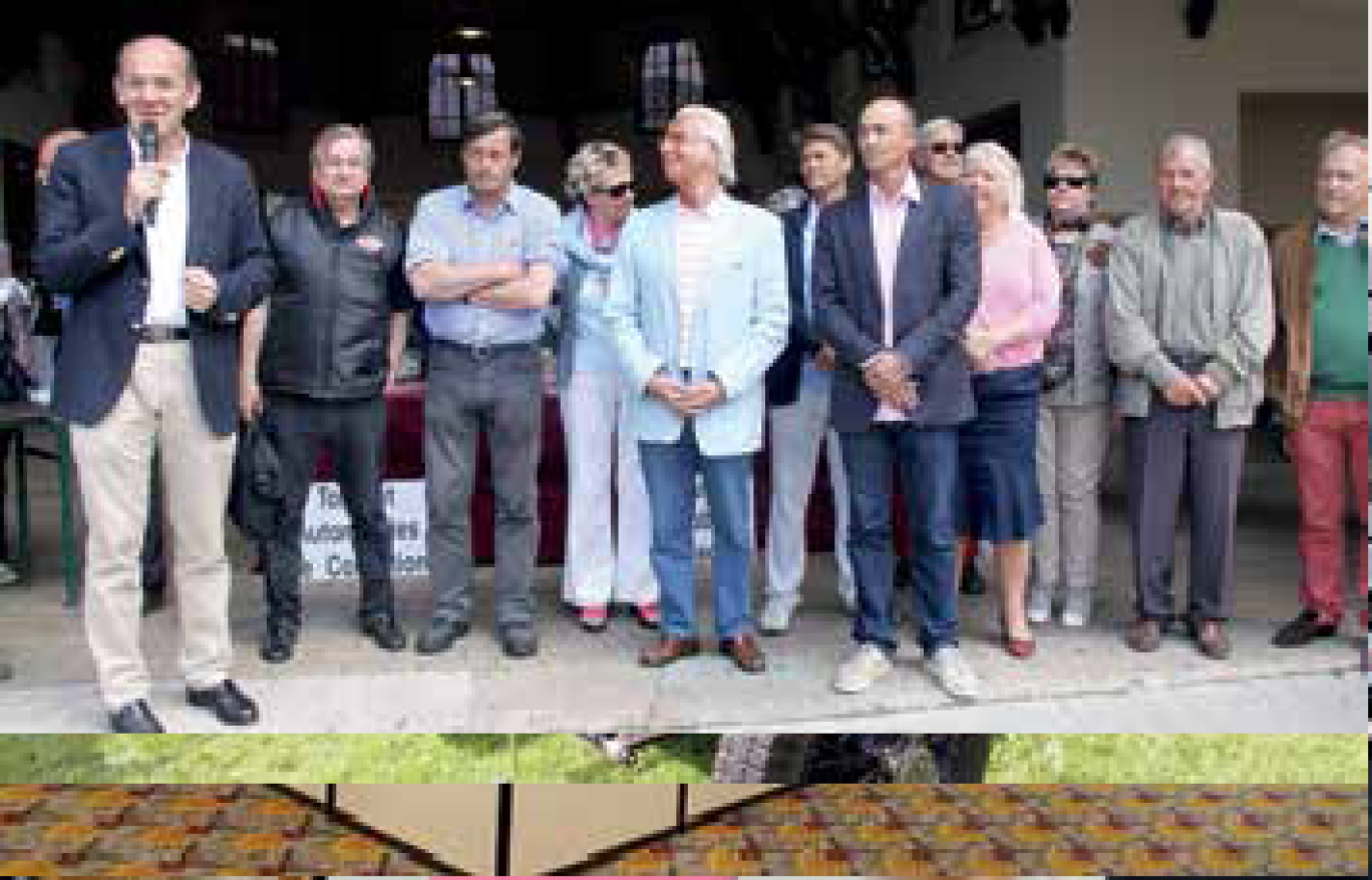 Accompagné de ses adjoints, Daniel Fasquelle, député-maire du Touquet, a félicité l’ensemble des organisateurs (au centre, Patrick Gonet, président de l’association Touquet Automobiles de collection).