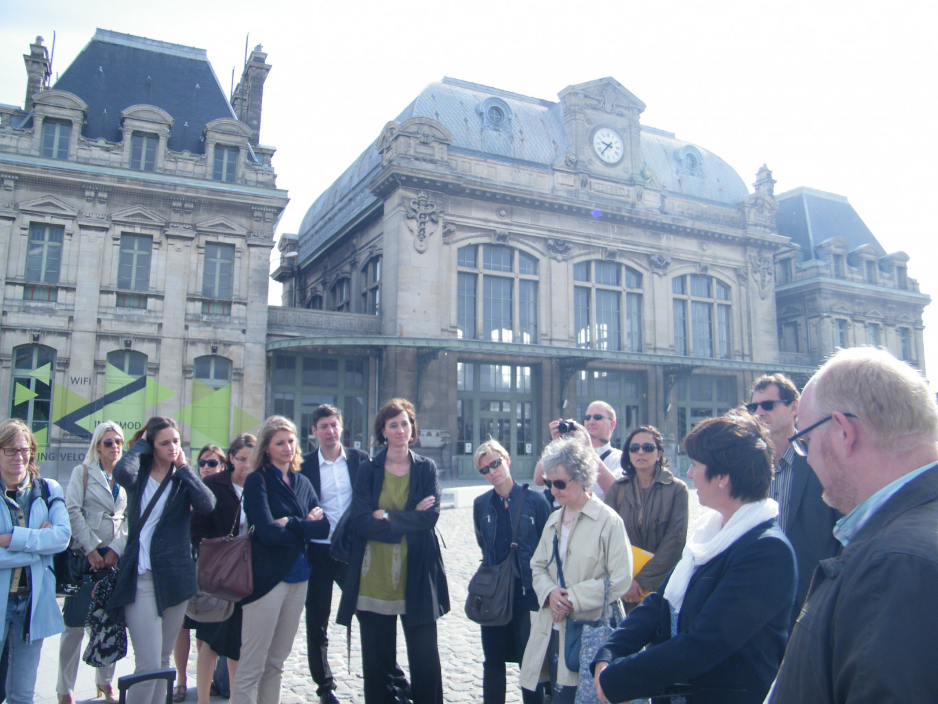 « Sur la place de la Gare de Saint-Omer, le 27 juin dernier ».