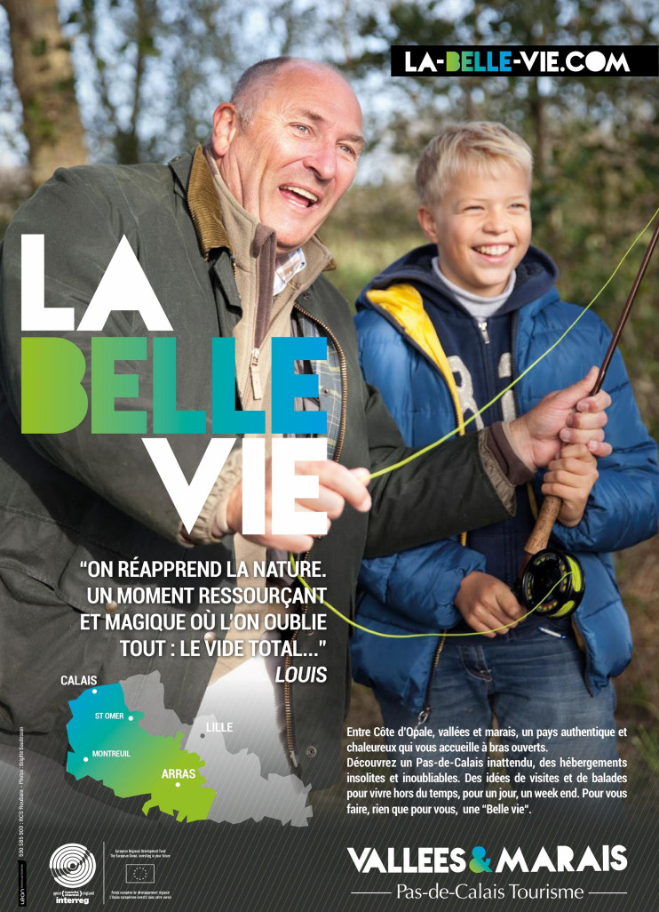 Un des nouveaux visuels diffusé dans le cadre de notre campagne d’affichage  de Pas-de-Calais Tourisme.