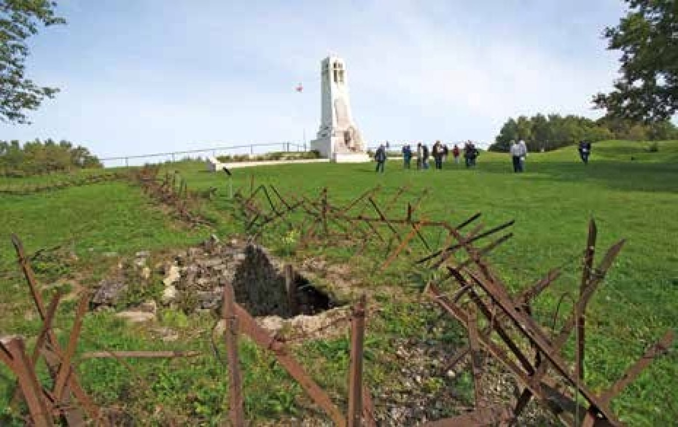 Le projet du parc éolien se situe à seulement huit kilomètres de la Bute de Vauquois.