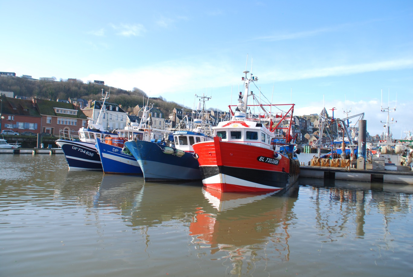 Les navires de pêche du Tréport sont, pour moitié, immatriculés au quartier maritime de Boulogne.