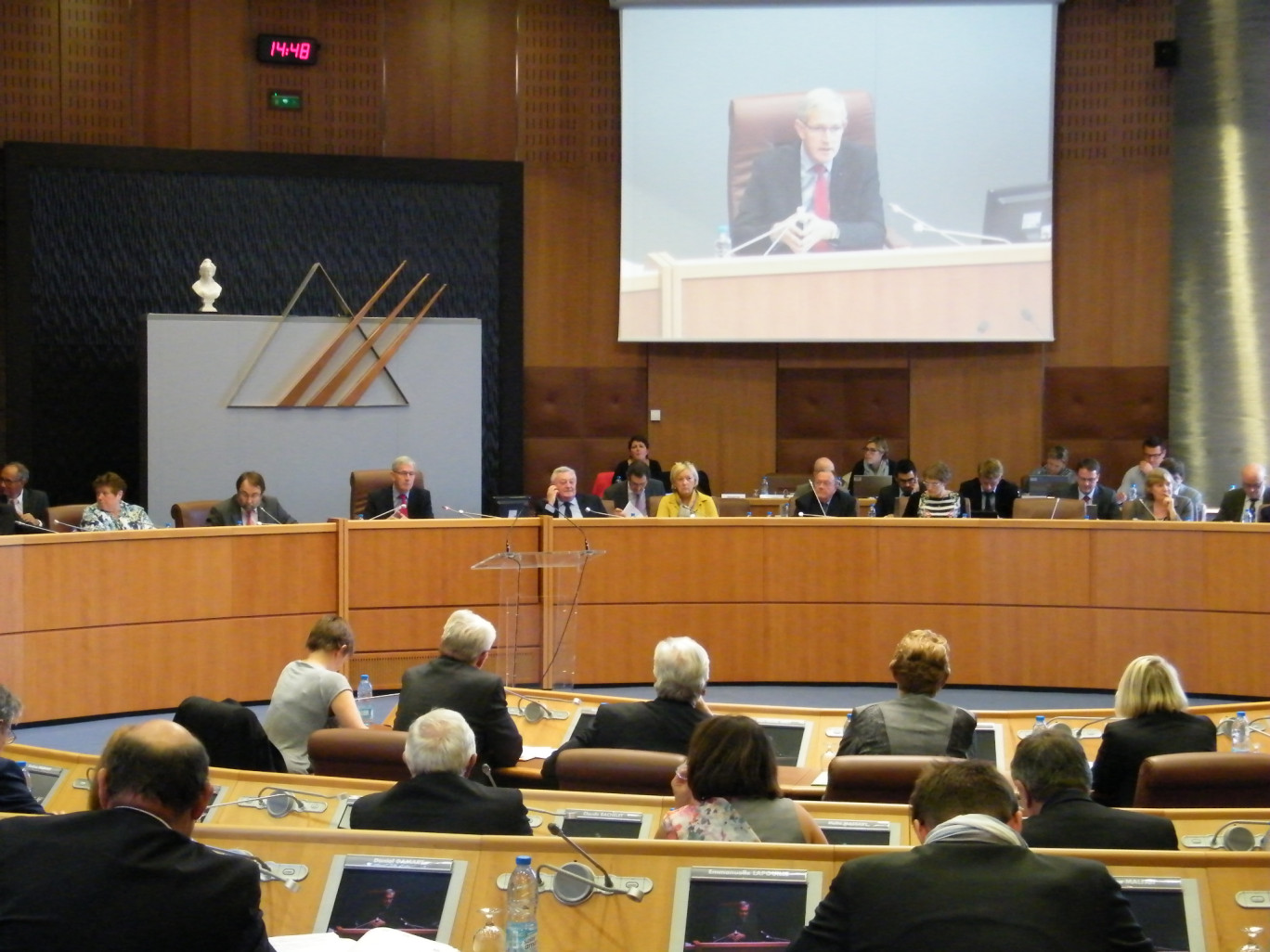 « Michel Dagbert, président du Conseil Départemntal du Pas-de-Calais le 28 septembre dernier à Arras ».