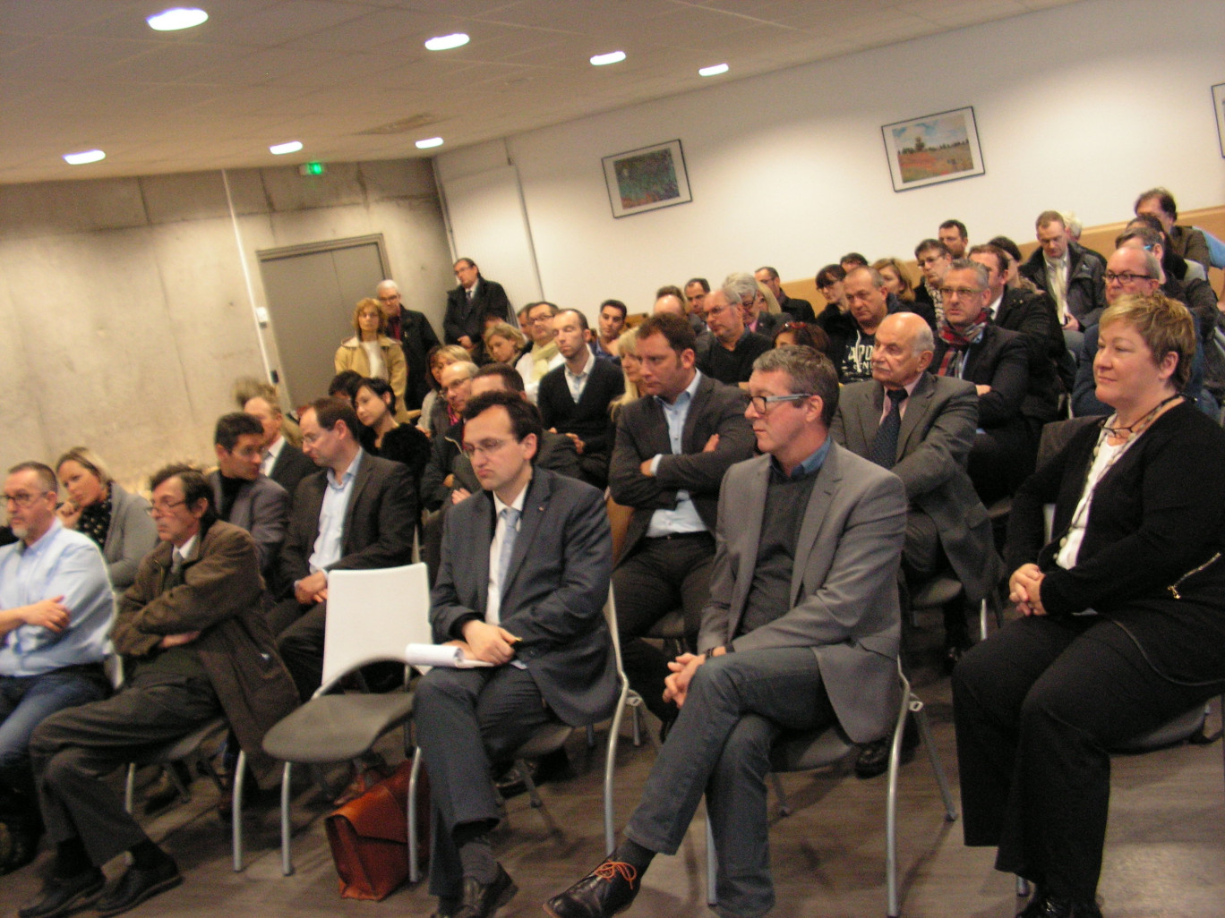 Pendant l’assemblée de lancement à la ruche d’entreprises de Beauvois en Cambrésis