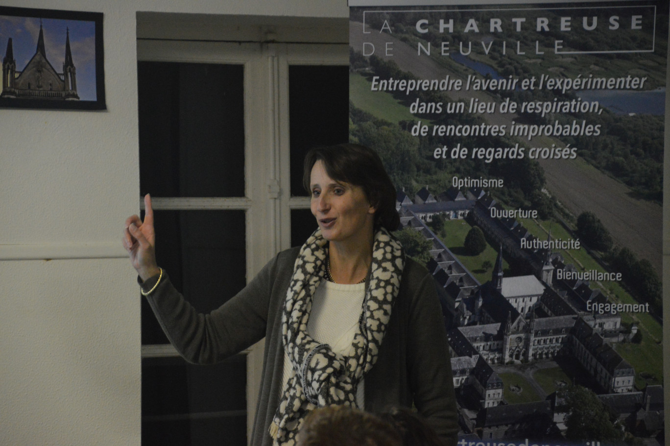 Alexia Noyon veut faire de la Chartreuse de Neuville un incubateur pour projets hybrides.