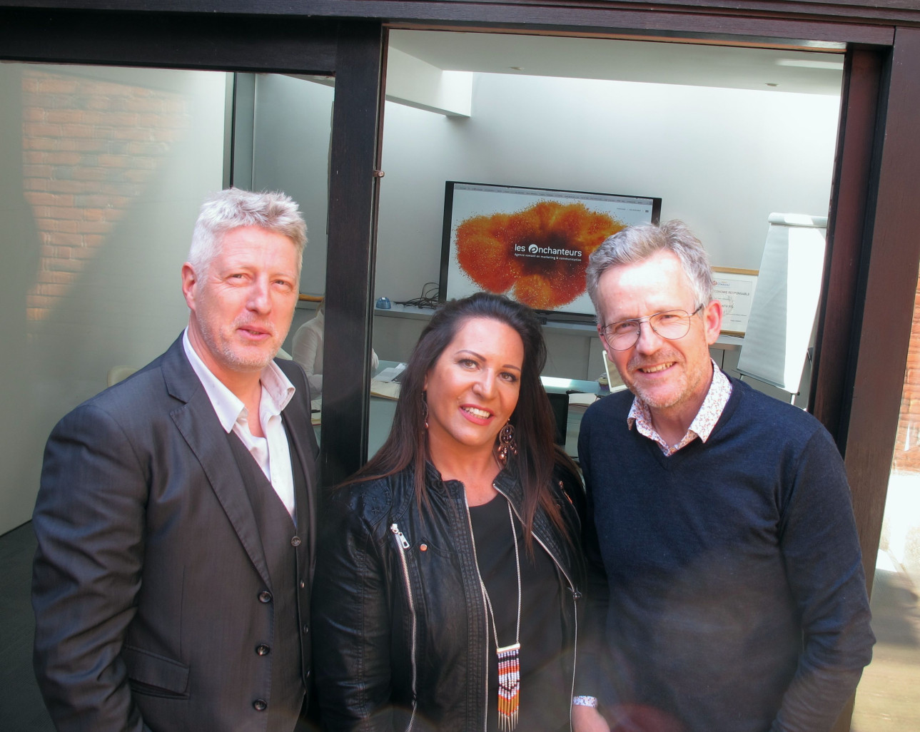 Eric Merlin, Laurence Machin et Denis Verbeke, le trio de tête des Enchanteurs. 