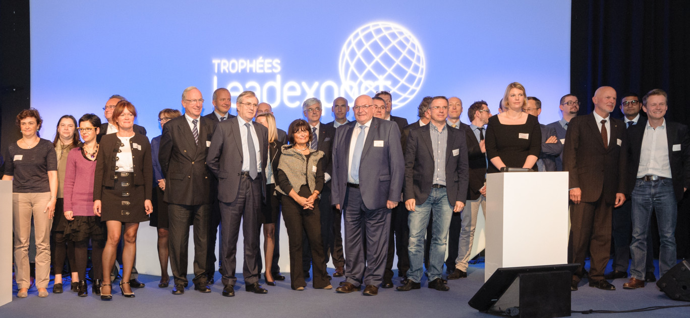 La promotion 2015 des trophées Leadexport. 