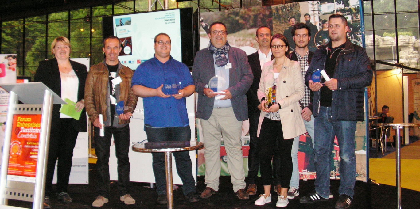 La remise des prix Talents s’est fait au Palais des Grottes de Cambrai durant le forum Entreprises et Territoire.