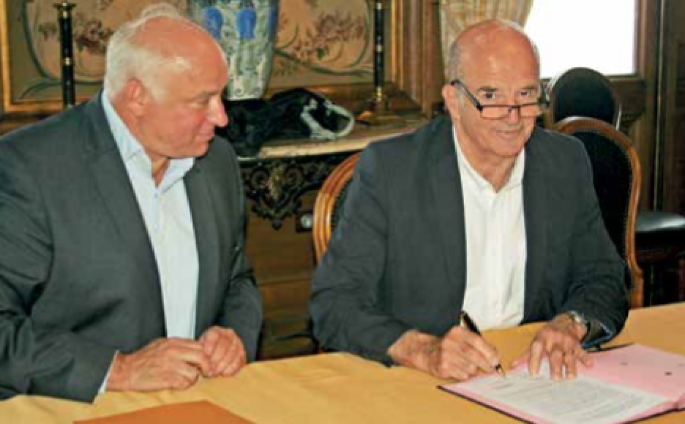 Jean-Pierre Blimond, président du Club des entrepreneurs, et Paul Hue, adhérent depuis un an.