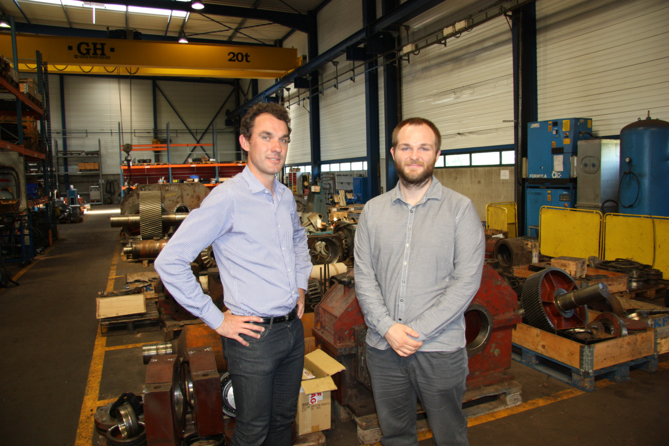 M. Nicolas Breuvart, président de Gassmeid (G.) et M. Mickaël Vanuxem, animateur coordinateur.