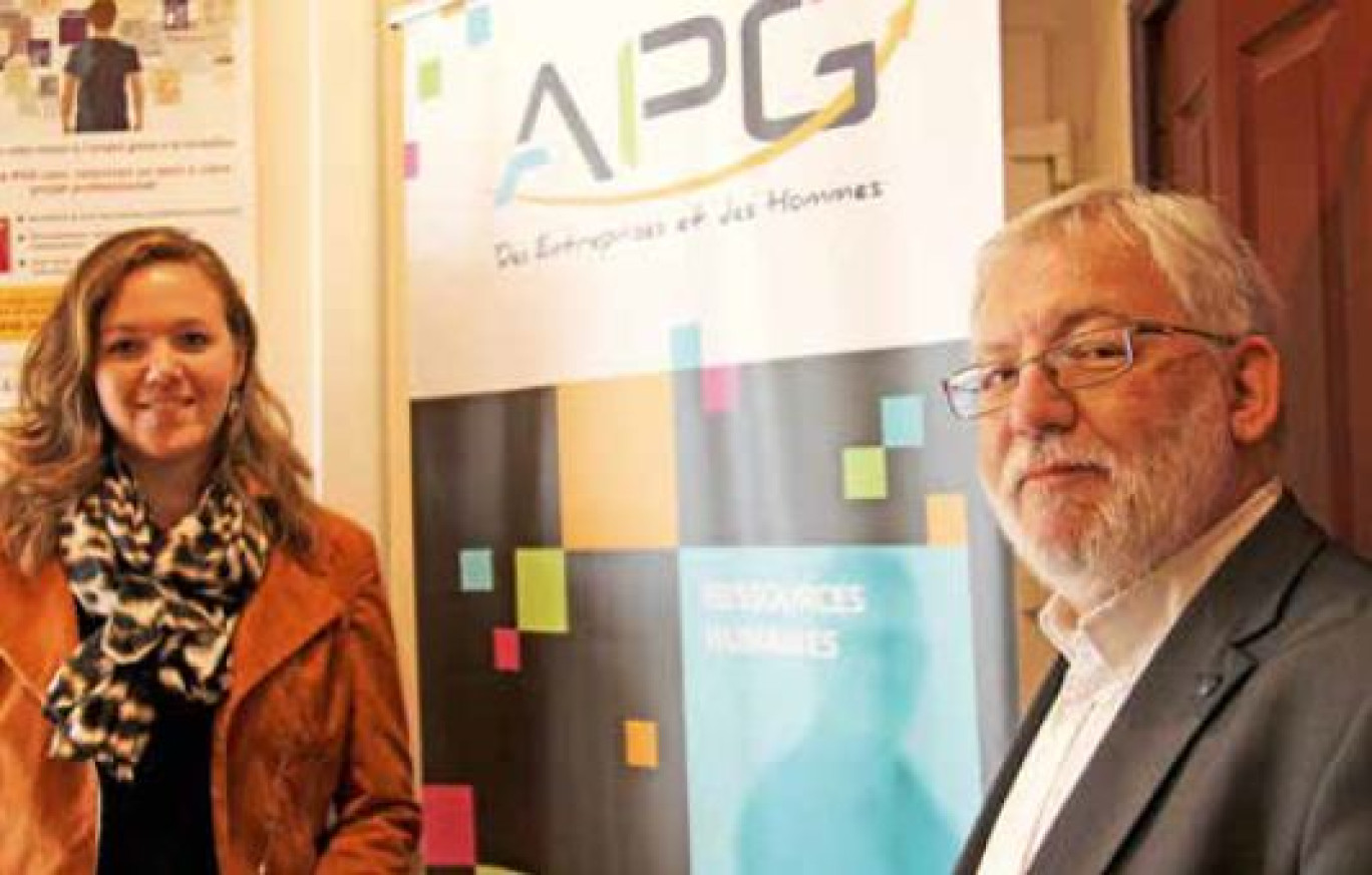 «Nous avons aujourd’hui une solution globale de l’accompagnement des collaborateurs au sein de l’entreprise», assurent Philippe Boyon le dirigeant d’APG et Anaïs Aubry, la responsable du Pôle Ressources Humaines du cabinet.