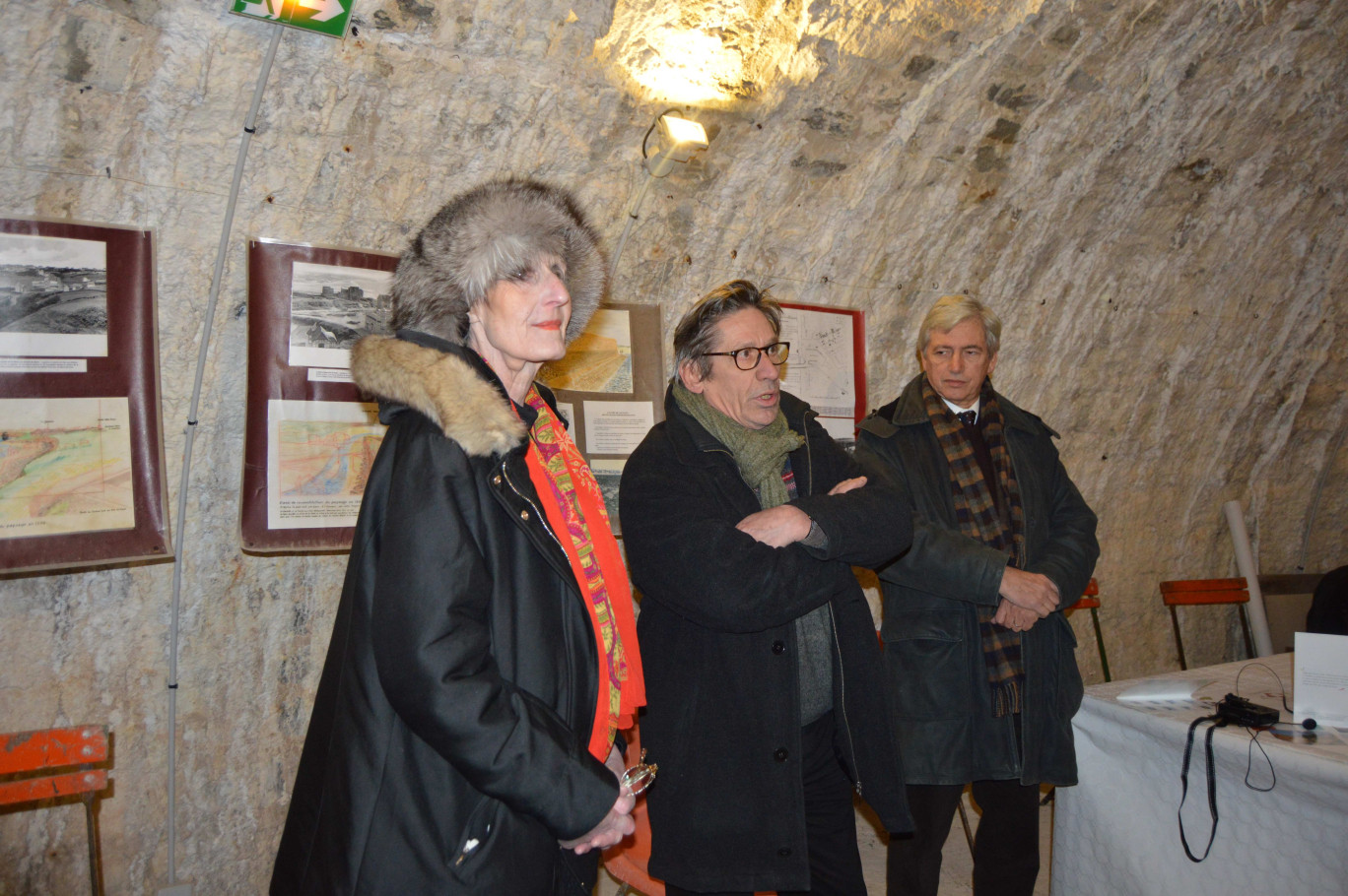 De gauche à droite, Marie-Philippe Whitmann, Jean-Yves Méreau et Jean-Claude Gonneau, délégué régional de la Fondation du patrimoine.