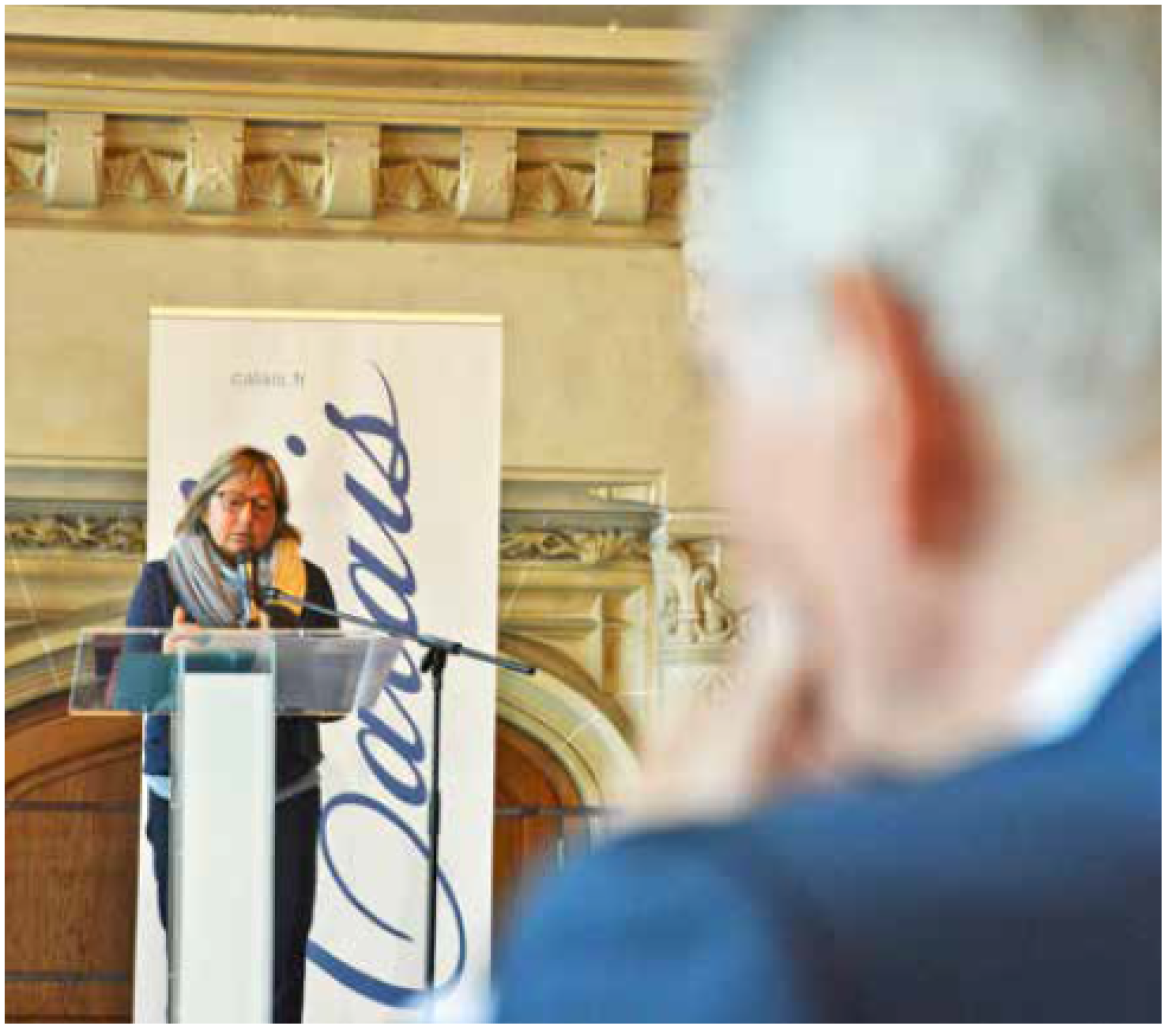 Après le discours de Natacha Bouchart, chacun a pu échanger autour de projets communs ou de synergies à créer