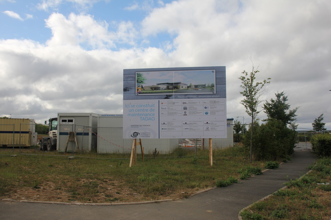 Le chantier du centre de maintenance et de remisage  d’Houdain/ Divion est engagé.