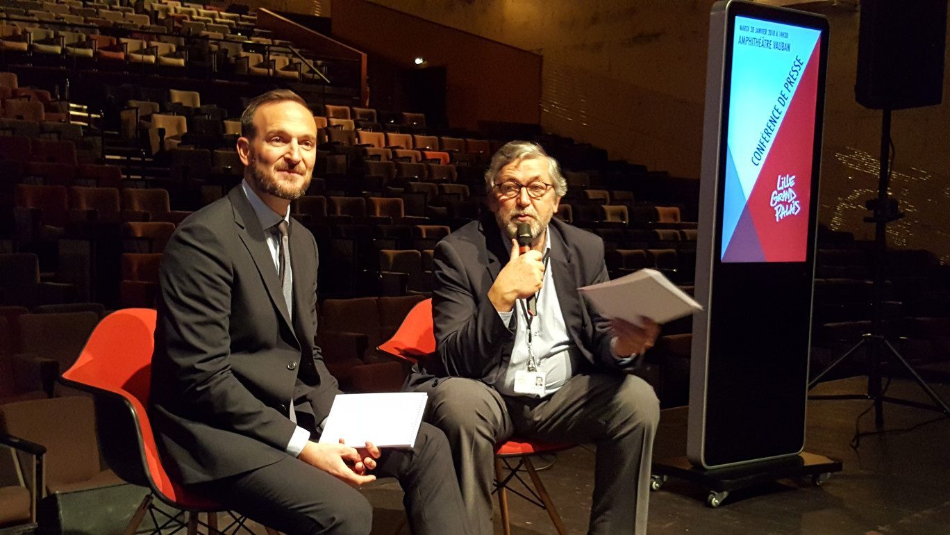 Stéphane Kintzig, directeur général de Lille Grand Palais et Jacques Richir, président de la SAEM Lille Grand Palais.