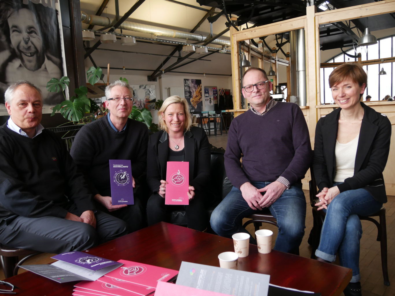 Les membres du Comité Grand Littoral : Christophe Dussossoy, Philippe Marez, Carole Lobry, Jimmy Cointement et Laetitia Cointement.