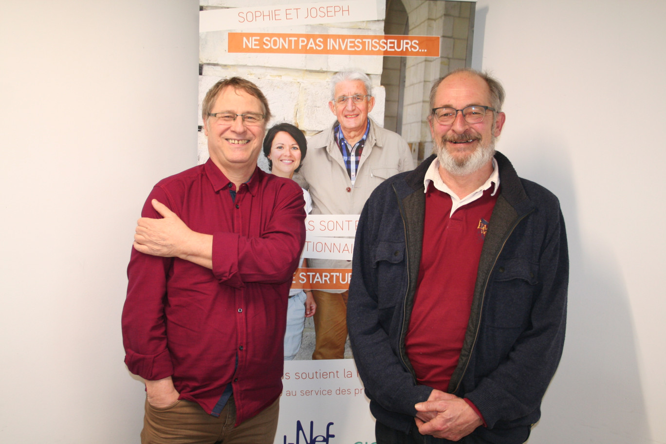 François Vialard, trésorier de l’association régionale des Cigales des Hauts-de-France, et Gonzague Devaux, son président.