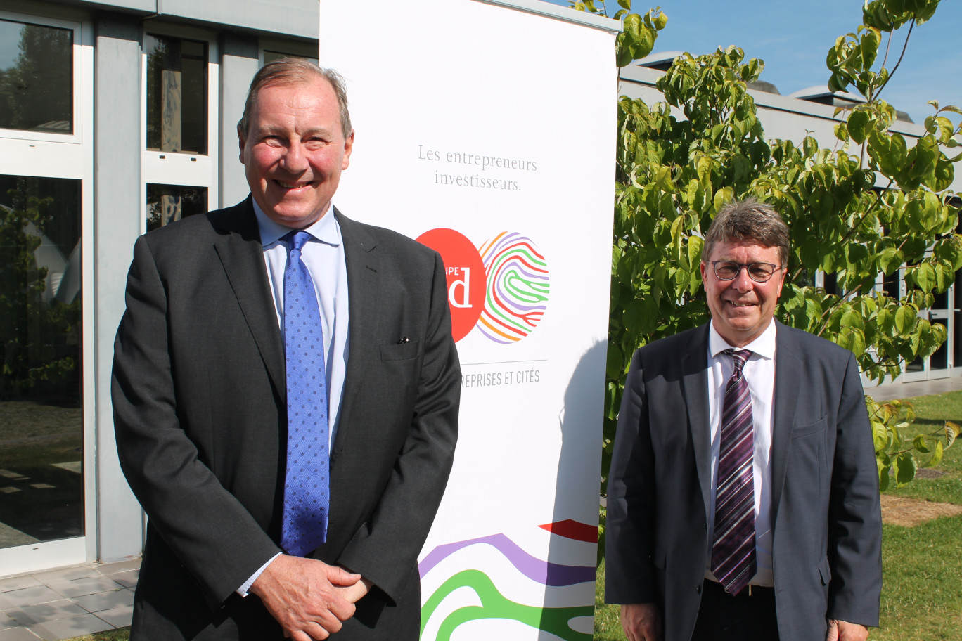 Gérard Meauxsoone, président du Groupe IRD, et Thierry Dujardin, directeur général du Groupe IRD.