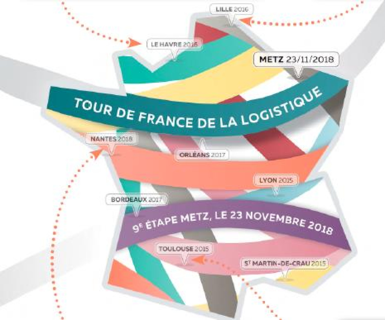 La 9ème étape du Tour de France de la Logistique à Metz