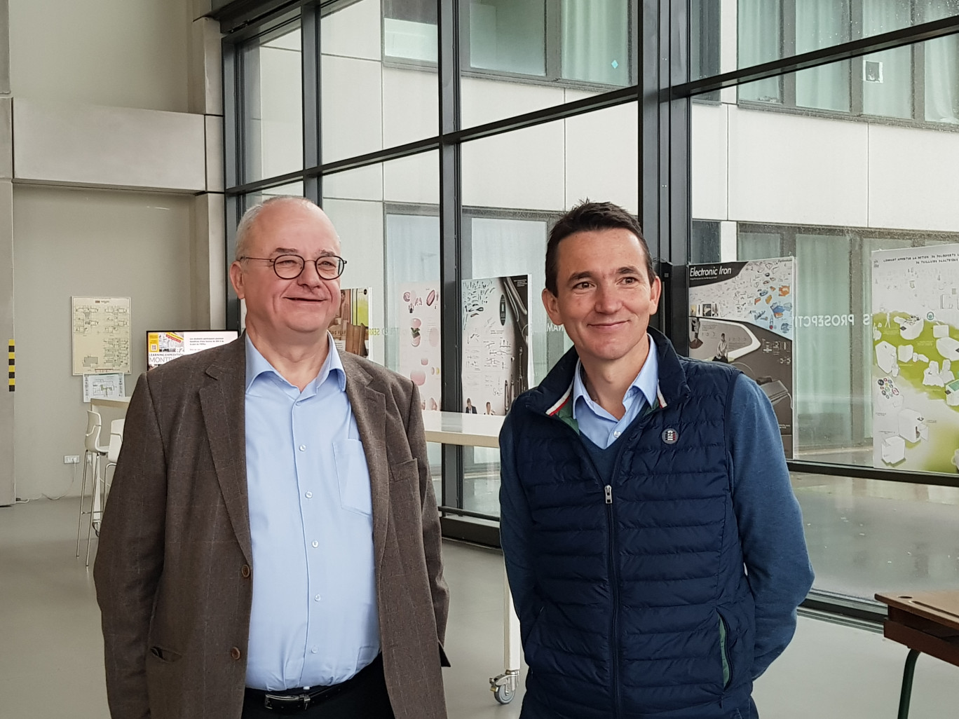 Stéphane André, directeur général de Rubika (à droite) et Bruno Fontaine, directeur de la CCI Grand Hainaut.