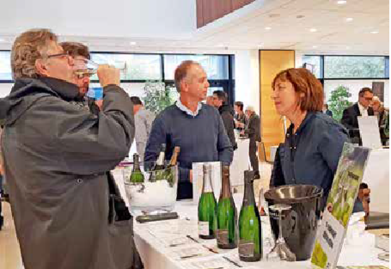 Stand du lycée agro-viticole de Crézancy.