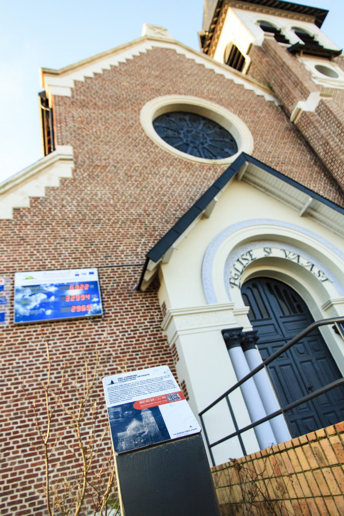 L’église de Loos-en-Gohelle a été équipée en panneaux solaires, il y a plusieurs années. À terme, tous les bâtiments publics produiront de l’électricité et la ville sera autonome.