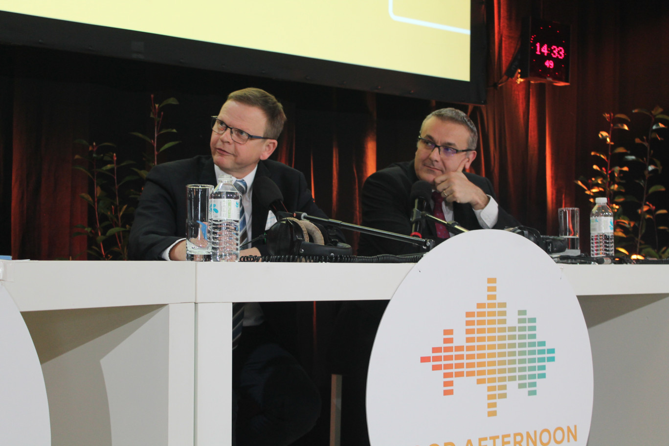 Olivier Vanpeperstraete, président de Cerfrance (à gauche), et Grégory Denys, directeur général.