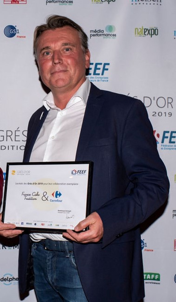 Stéphane Debeunne, lors de la remise de prix des Grés d'or