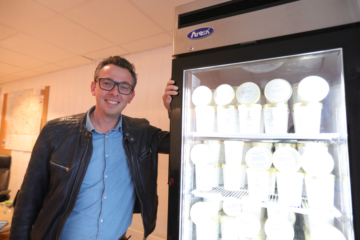 Marc Osselez a développé une gamme complète de glace avec des matières premières sélectionnées.