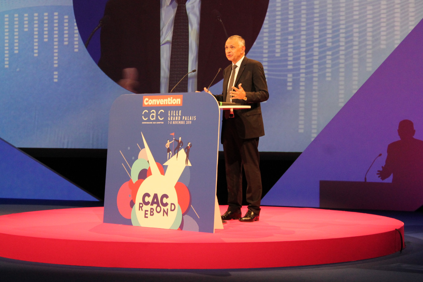 Jean Bouquot, président de la compagnie nationale des commissaires aux comptes, à Lille.