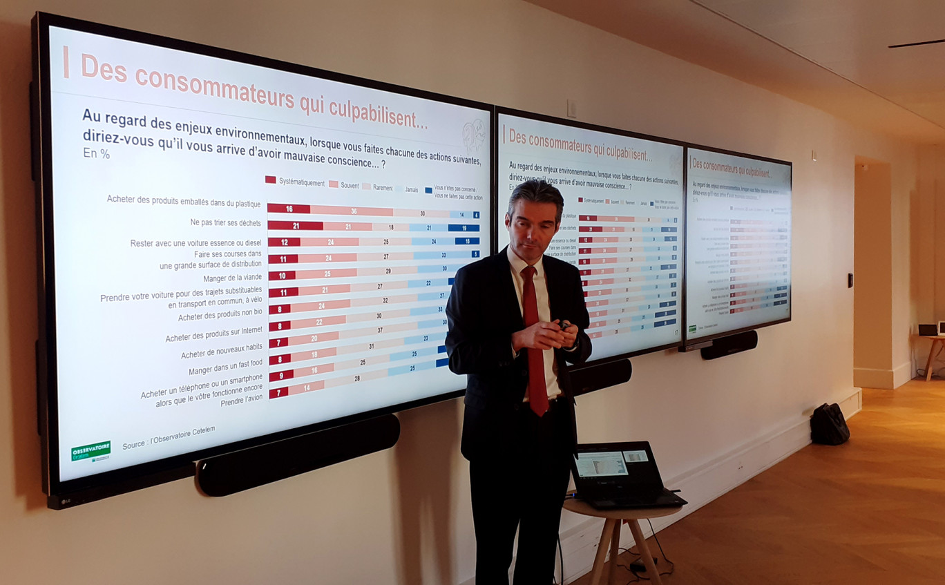 Flavien Neuville, responsable de l'Observatoire Cetelem sur la consommation, a présenté la 35e édition de son étude annuelle, intitulée : «Le temps du consommateur activiste».