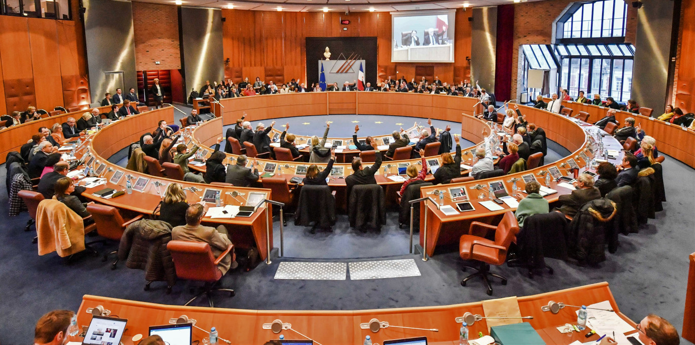 L’hémicycle lors des votes. Crédit photo CD62 (Yannick Cadart)