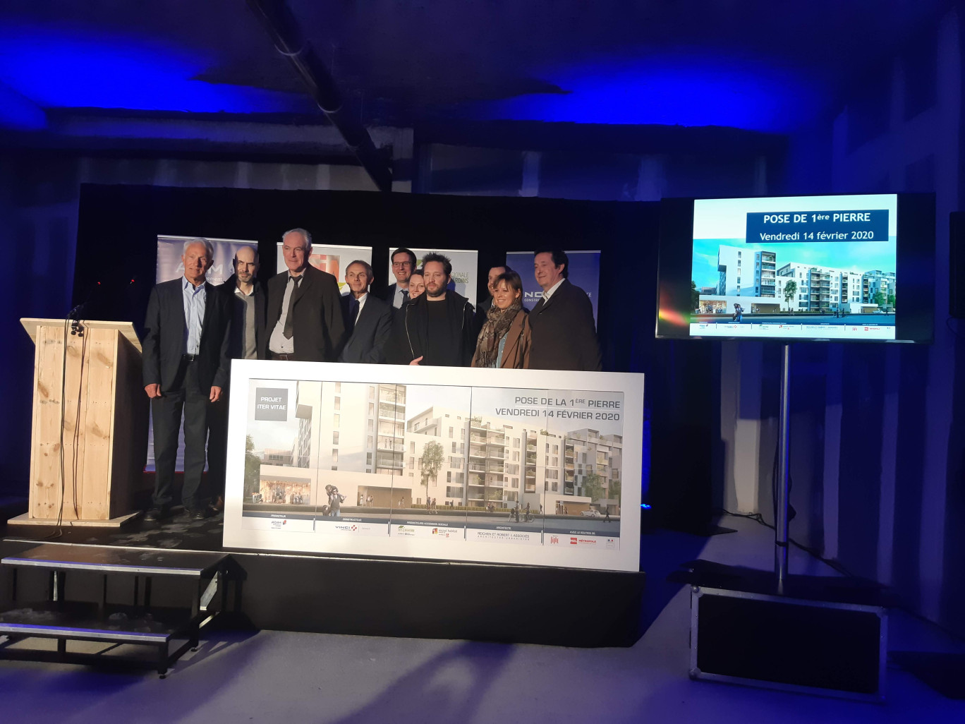 Pose de la première pierre des programmes d’appartements «Les Jardins de Saint Antoine» et «Anthéa»