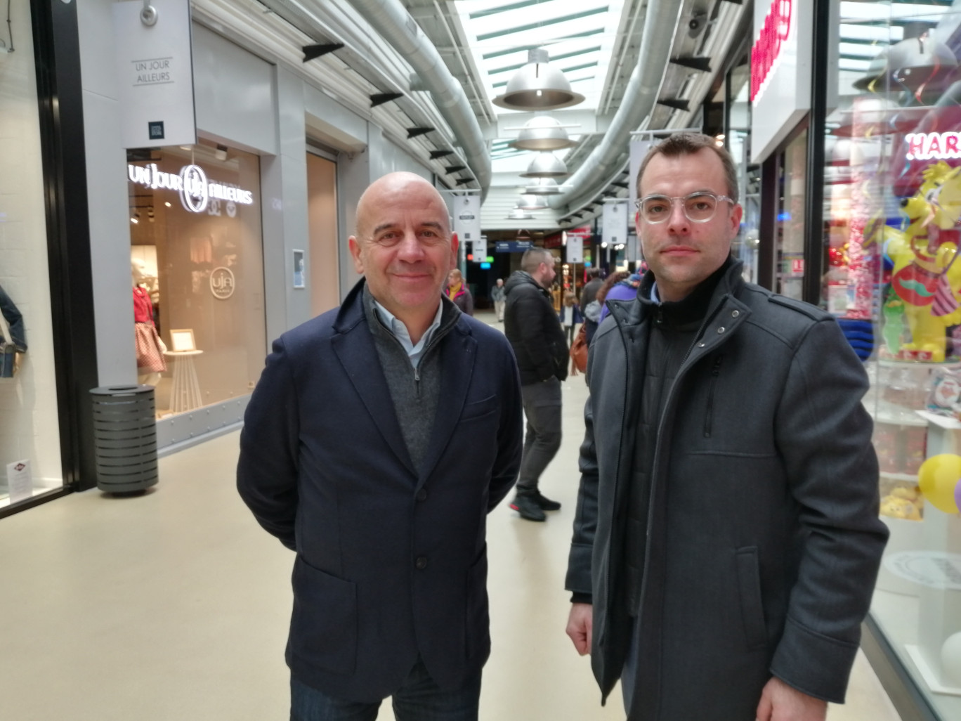 Franck Verschelle, président d'Advantail, et Florent Renet, directeur du centre.