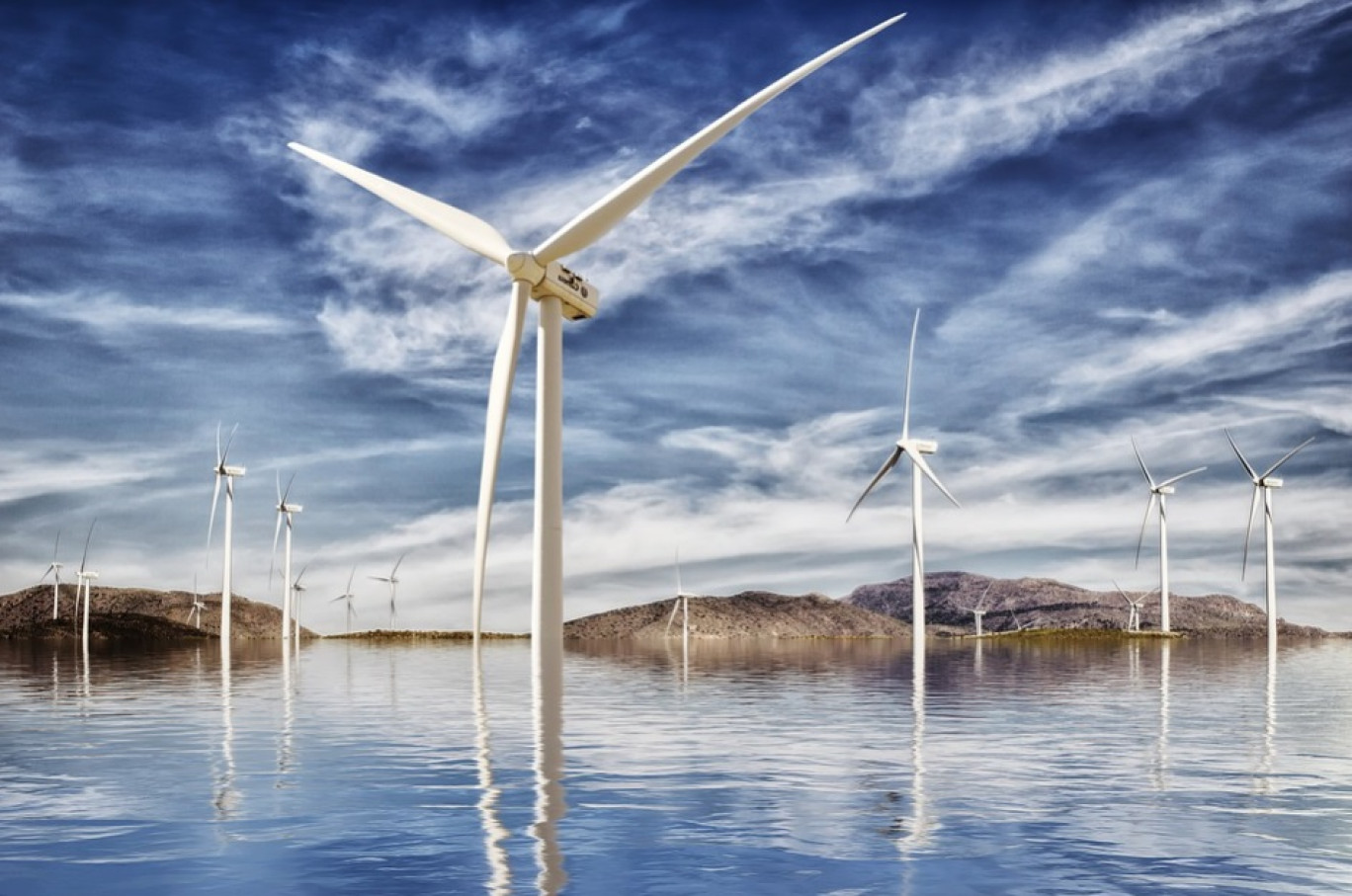 La construction d’un parc d’éoliennes en mer de Fécamp débute