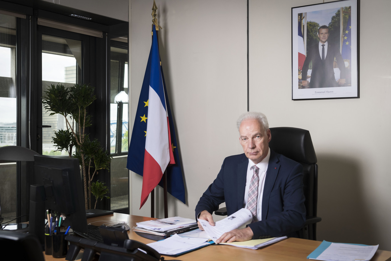 Alain Griset, ministre délégué auprès du ministre de l'Économie, des Finances et de la Relance, chargé des Petites et Moyennes Entreprises, à Bercy, le 17 Juillet 2020.(c)Alain Salesse/ MINEFI