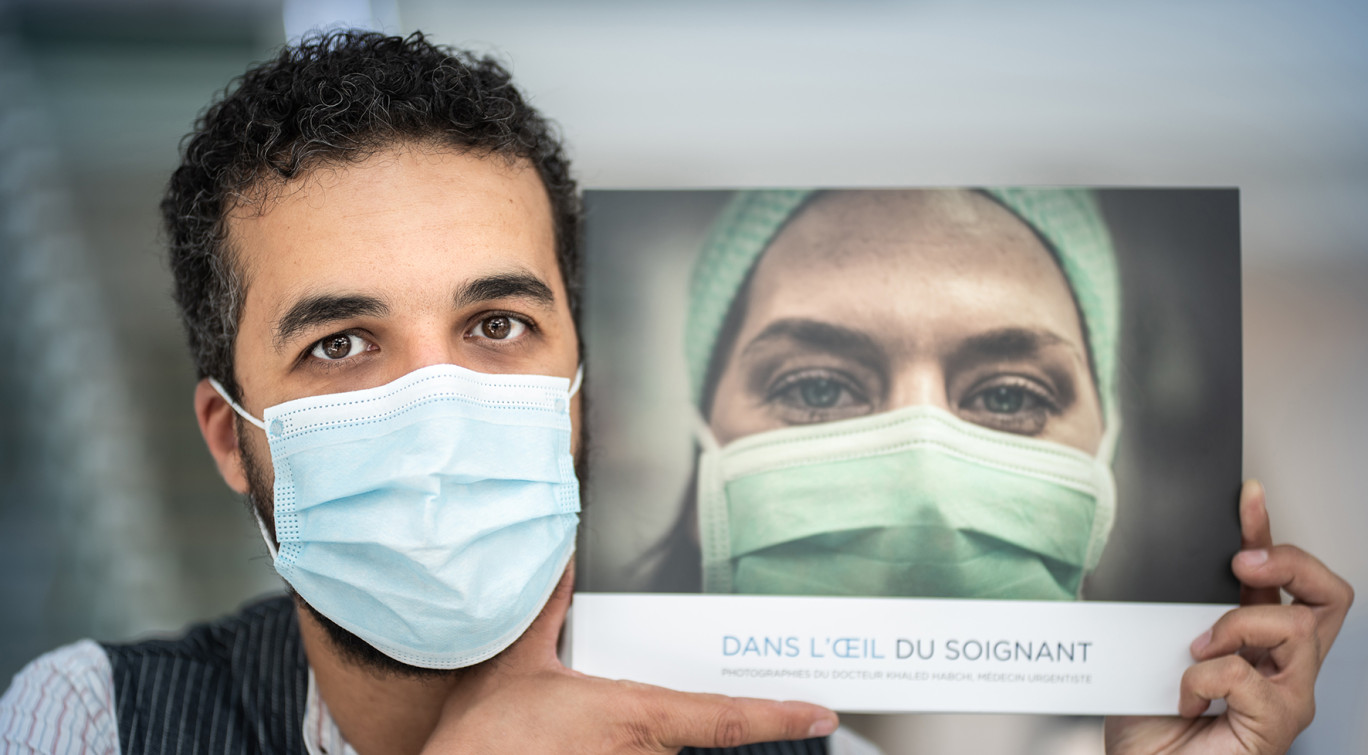 Khaled Habchi, urgentiste et photographe, a voulu témoigné à sa façon de l’implication inédite et exemplaire de tous les soignants pendant la première vague de la Covid-19. Crédit photo : BPALC.