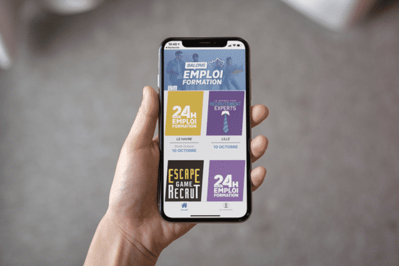 L'application mobile 24H Pour l'Emploi et la Formation devient un indispensable sur le salon.