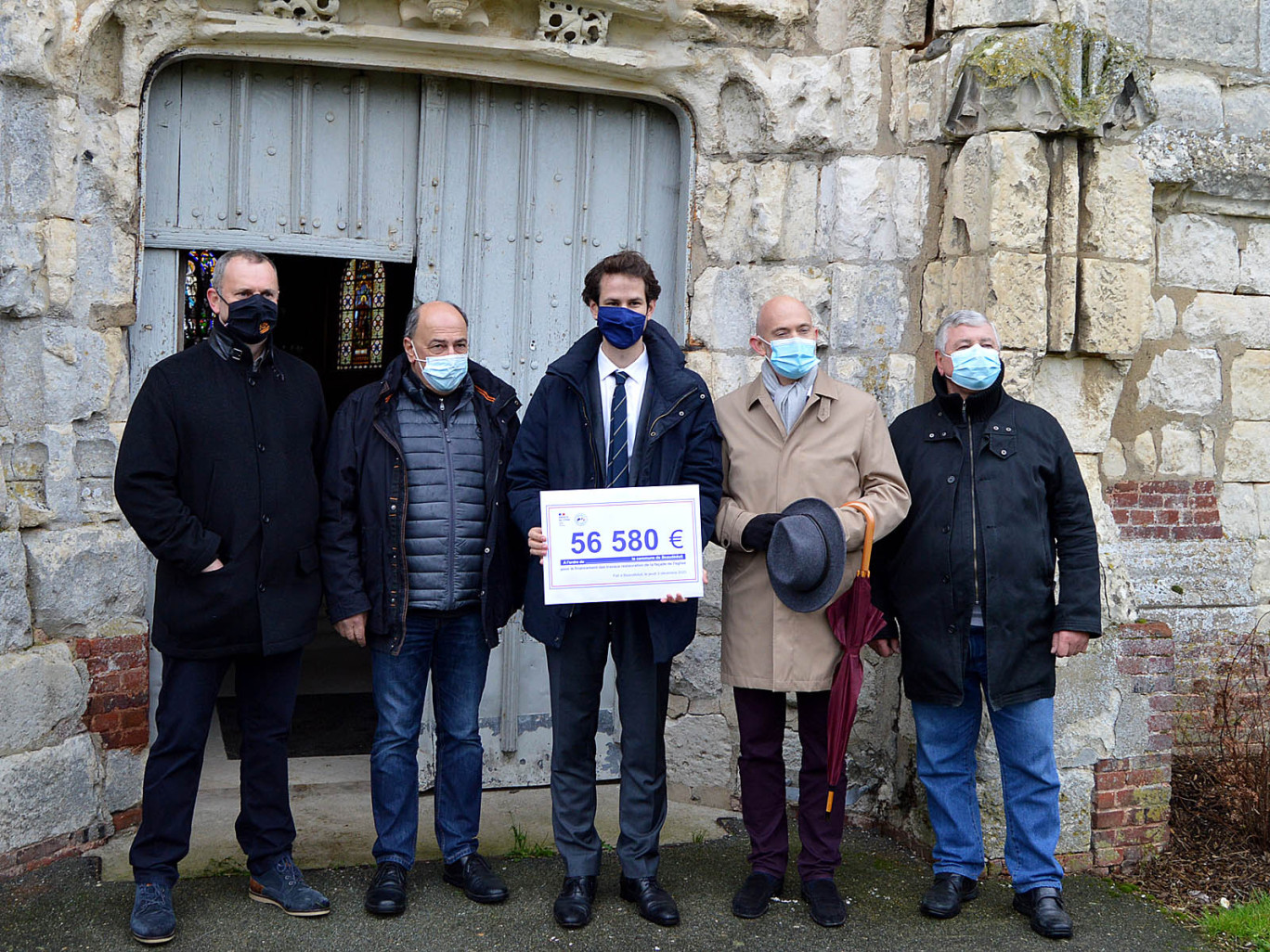 A Beaudéduit, petite commune rurale du nord-ouest du département, 56 000 euros pour refaire la façade de l’église  